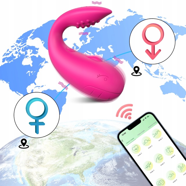 Wibrator sterowany aplikacją wibrujące jajko APP