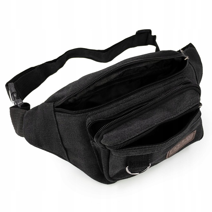 Alessio NERKA Torebka SASZETKA BIODRÓWKA męska POJEMNA z paskiem