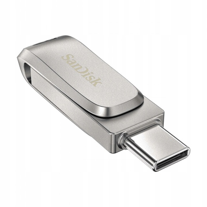 Metalowy Pendrive SANDISK ULTRA DUAL Drive LUXE USB-C 128GB 400MB/s