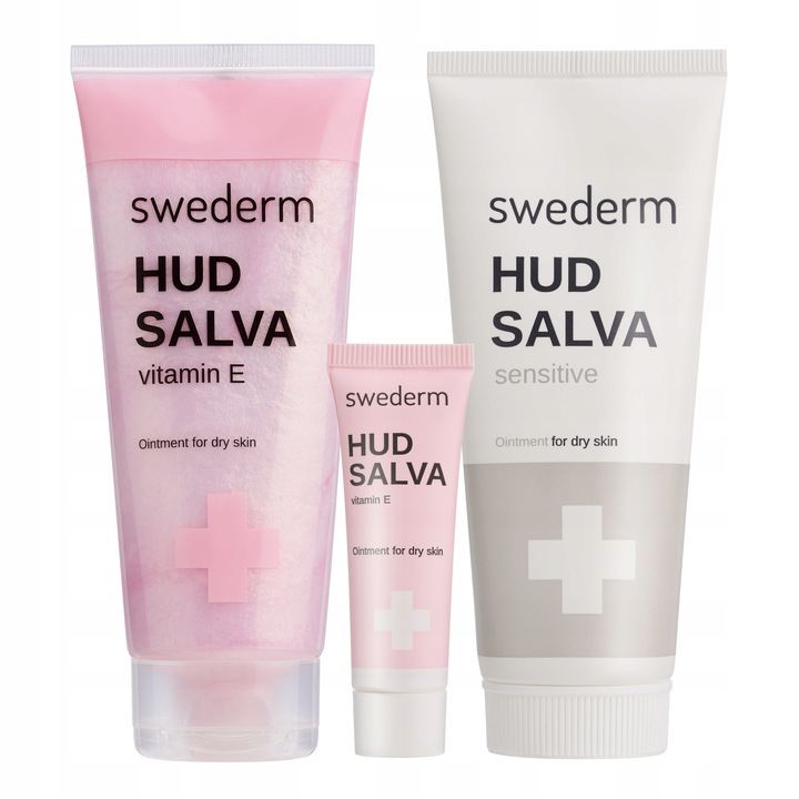 Zestaw Swederm maść Hudsalva Vitamin E (100+8ml) + Hudsalva Sensitive 100ml
