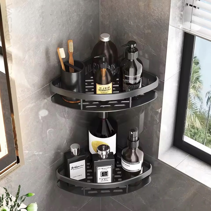 2x PÓŁKA POD PRYSZNIC wisząca samoprzylepna ścienna LOFT łazienka