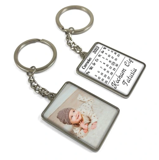 Brelok Do Kluczy Breloczek 2 Strony Data Kalendarz Zdjęcie Napis Dla Par