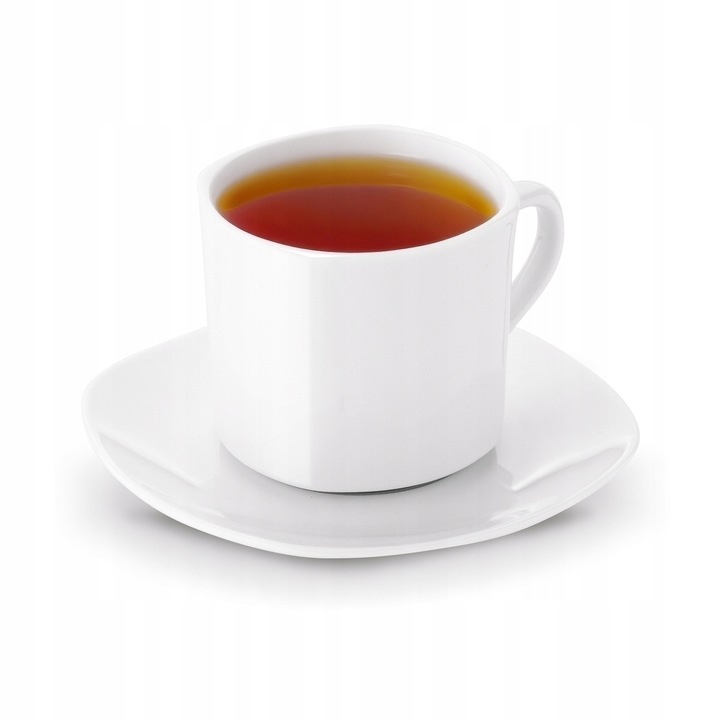 Komplet FILIŻANEK do KAWY HERBATY Porcelanowe ze SPODKIEM Tadar 6x220 ml