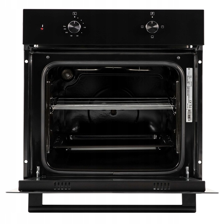 PIEKARNIK DO ZABUDOWY GŁĘBOKOŚĆ 50cm ELEKTRYCZNY 54L CZARNY 60cm