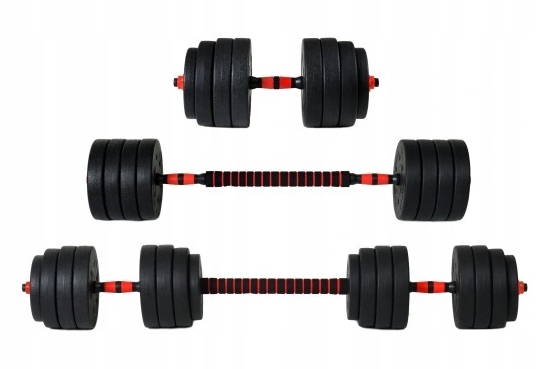 Hantle 40kg 2x20kg regulowane + SZTANGA ZESTAW CIĘŻARKÓW DO ĆWICZEŃ