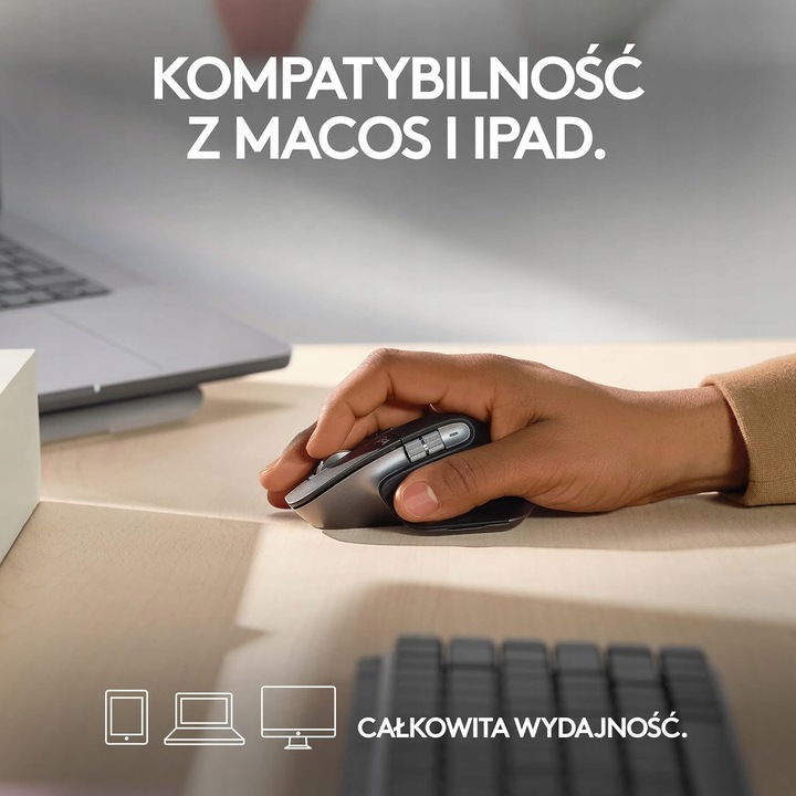 Mysz Bezprzewodowa Logitech Mx Master 3S Mac 8000DPI Sensor Optyczny