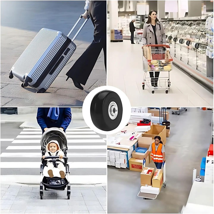 KÓŁKO DO WALIZKI CZĘŚCI BAGAŻ WALIZEK TORBY 4 SZT serwis naprawa w 5 min