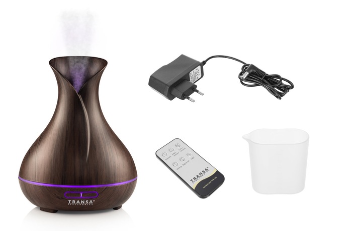 Dyfuzor Zapachowy Aromaterapia Pilot Timer LED AromaBrown Transa 300