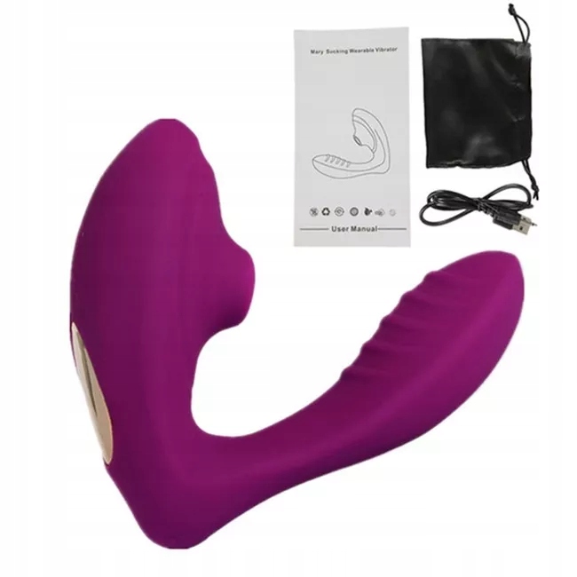 WIBRATOR SSĄCY CIPKĘ, MASAŻER MOTYLEK Z PENISEM, STYMULATOR ŁECHTACZKI