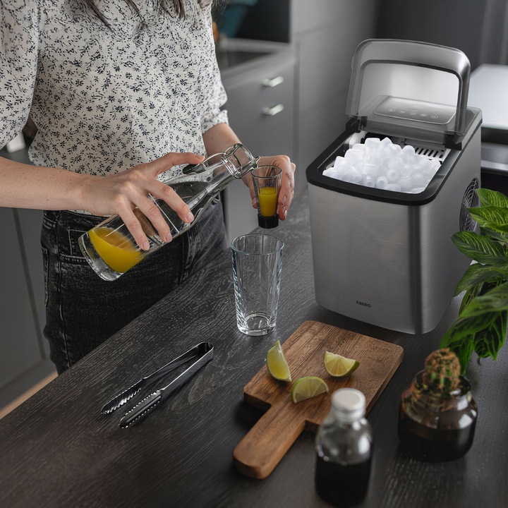 Kostkarka do lodu EBERG domowa maszyna do kostek 12kg 160W ekspresowy