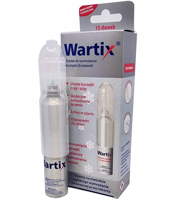 Wartix, aerozol do wymrażania kurzajek, 38 ml