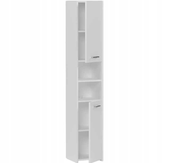 SZAFKA ŁAZIENKOWA REGAŁ SŁUPEK 30CM BIAŁA PL Ł-30