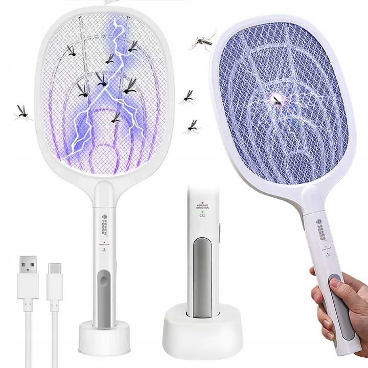 ŁAPKA PUŁAPKA OWADOBÓJCZA LAMPA UV NA MUCHY KOMARY ELEKTRYCZNA PACKA 2