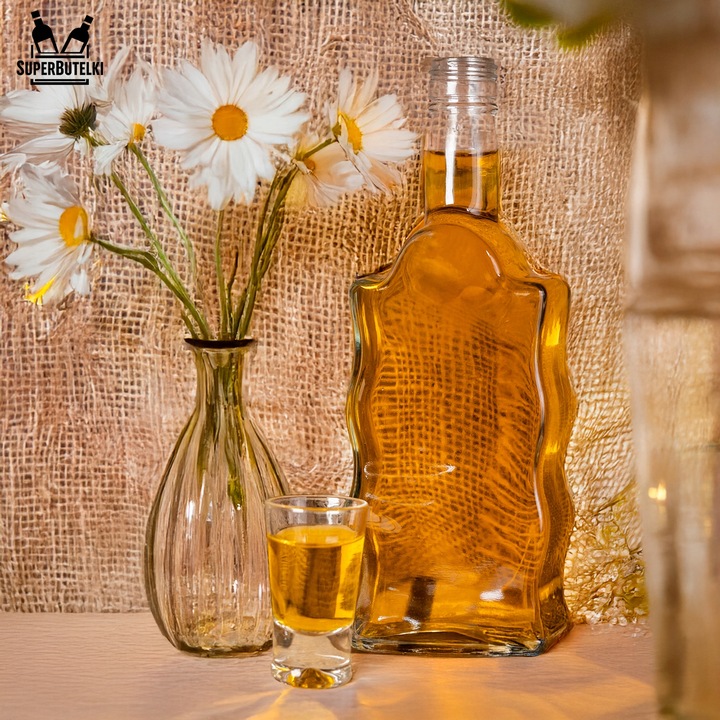 5x BUTELKA SZKLANA na NALEWKI WINO SOK LIKIERY BIMBER FALA 500 ml 0,5 L