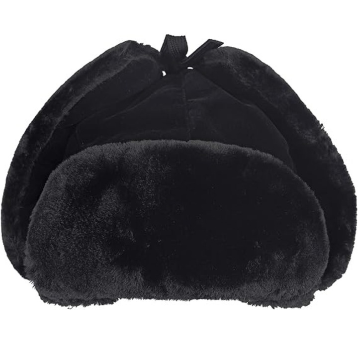 CZAPKA ZIMOWA MĘSKA CIEPŁA Z FUTERKIEM NA ZIMĘ NAUSZNIKI USZATKA