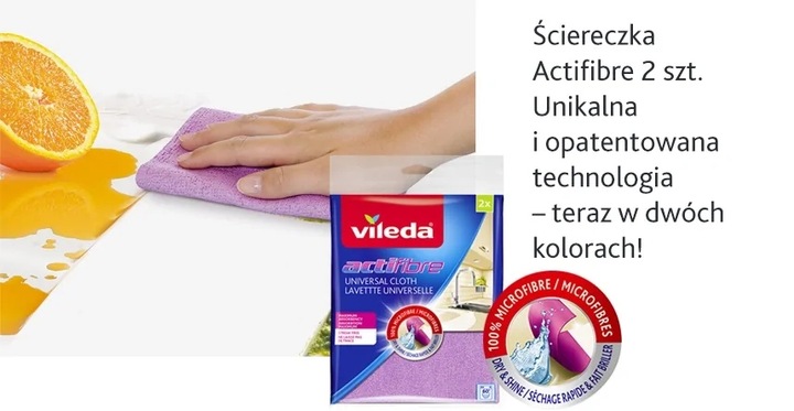 Vileda - ściereczka 2 szt. uniwersalna actifibre