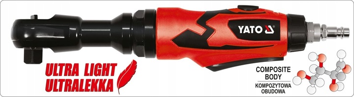 YATO GRZECHOTKA PNEUMATYCZNA KLUCZ KĄTOWY 1/2" 80Nm DO KOMPRESORA