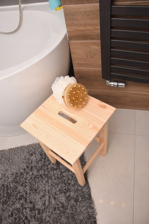 Taboret drewniany kuchenny, stołek, krzesło, hoker barowy 30 x 30 x 44