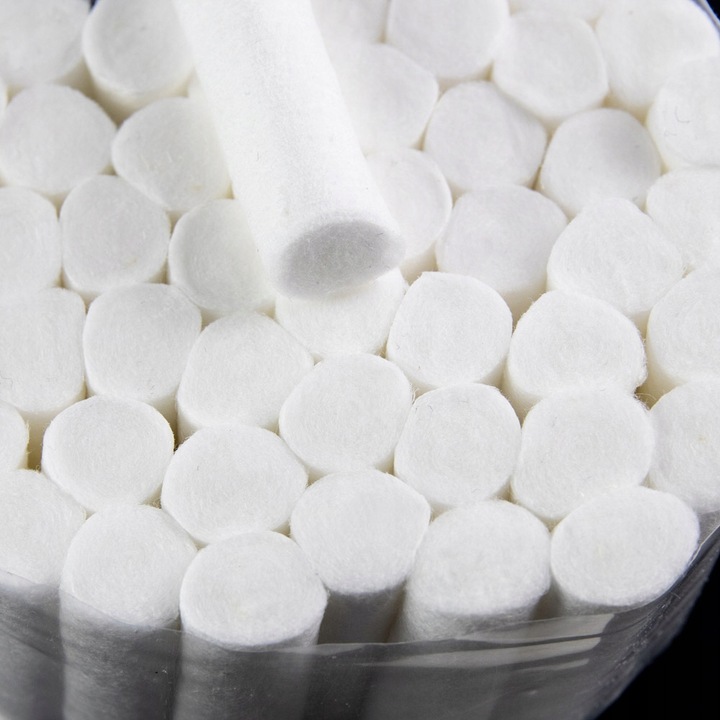 1000x Separator Do Paznokci Wałeczek Wałek Bawełniany Wata Celuloza 8mm