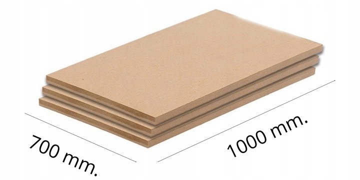 PŁYTA MDF 10mm SUROWA FORMATKA 1000x700mm