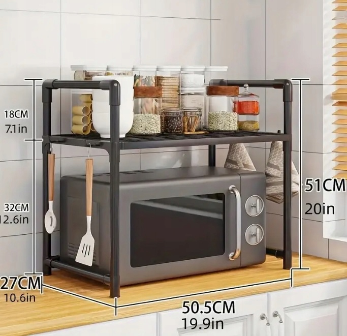 ORGANIZER KUCHENNY NAD MIKROFALÓWKĘ OPIEKACZ REGAŁ PÓŁKA PRZYPRAWY