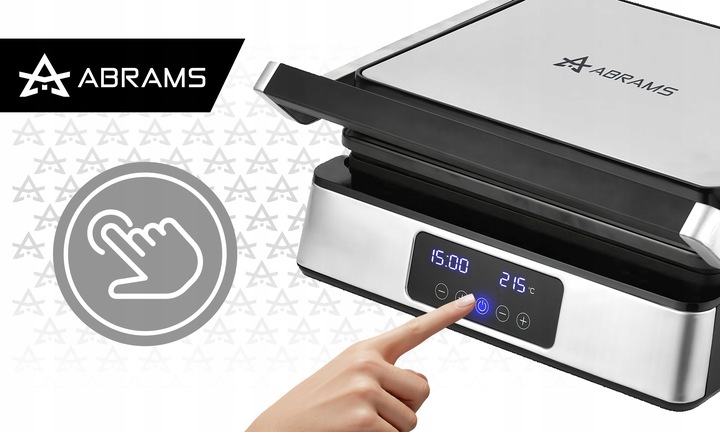 GRILL GOFROWNICA OPIEKACZ ELEKTRYCZNY 2200W REGULACJA CZASU I TEMP