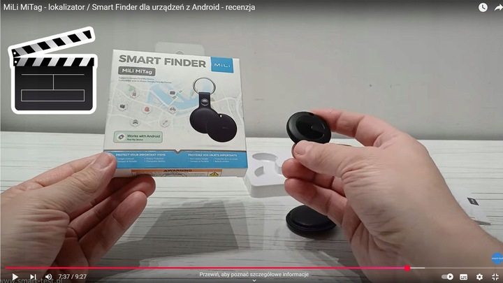 Lokalizator GPS MiTag MiLi ANDROID + Etui Brelok do plecaka kluczy dla