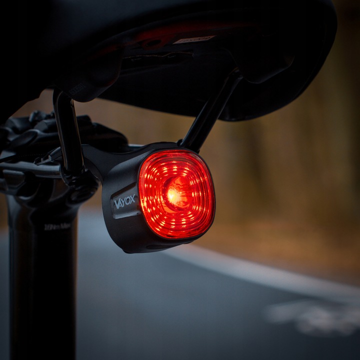 LAMPKA ROWEROWA TYLNA CZERWONA 17xLED WODOODPRONA MOCNA USB-C VAYOX
