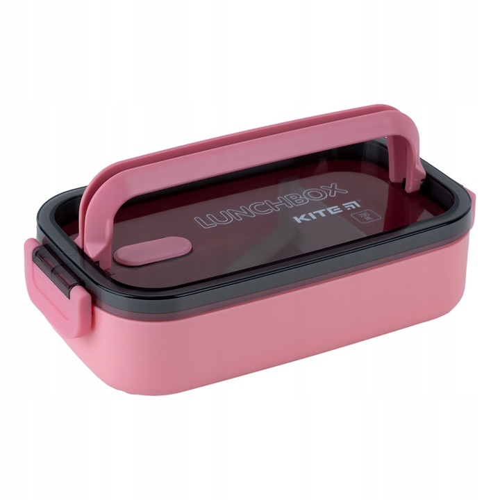 LUNCH BOX ŚNIADANIÓWKA DO SZKOŁY PRZEGRÓDKI 700ml RÓŻOWA KITE