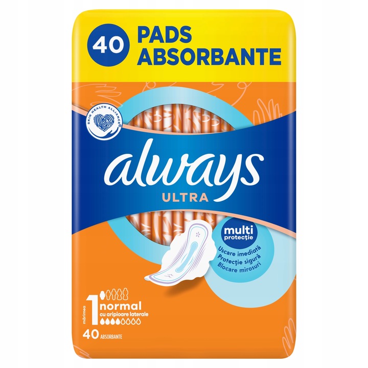 Always Ultra Normal Podpaski ze skrzydełkami 40 szt