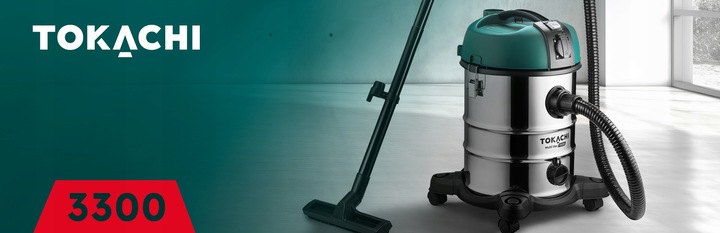 ODKURZACZ PRZEMYSŁOWY MOCNY 3300W BEZWORKOWY MOKRO SUCHO GIPS POPIÓŁ