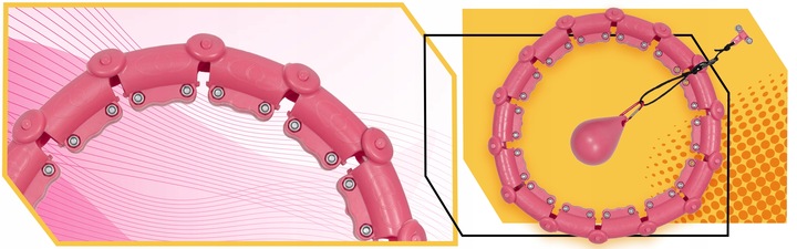 HULA HOP ODCHUDZAJĄCY SMART Z OBCIĄŻNIKIEM OBCIĄŻENIEM HULAHOP ODCHUDZAJĄCE