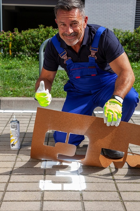 Farba drogowa AMPERE TRAFFIC biała do linii, pasów, ciągów komunikacyjnych