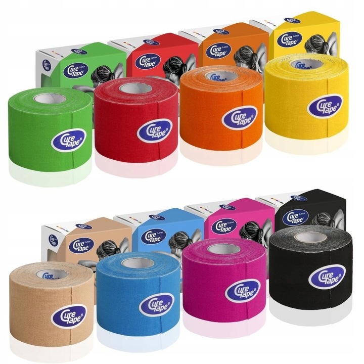 Taśma do kinesiotapingu tejpy CURETAPE CLASSIC do CIAŁA i TWARZY