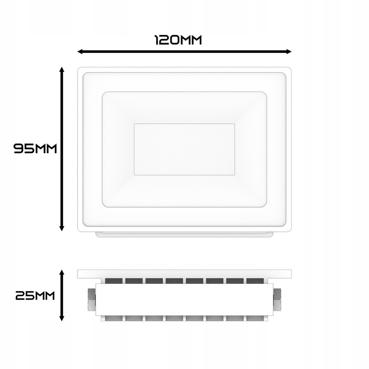Naświetlacz LED SLIM 20W halogen z CZUJNIK RUCHU i zmierzchu reflektor