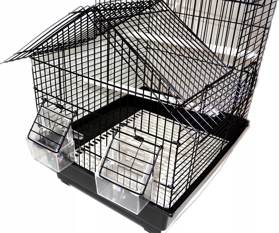 Klatka ZAMEK dla PTAKÓW PAPUGI PAPUG KANARKA PTAKA+KARMA