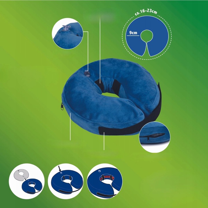 Kołnierz pooperacyjny ochronny dla psa DMUCHANY S