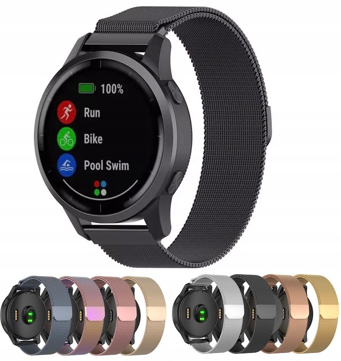 PASEK DO GARMIN VENU 2 3/ VIVOACTIVE 4 45mm Forerunner 265 46mm KOLORY 22MM
