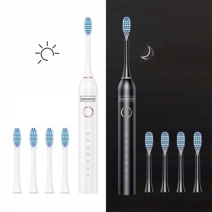 Szczoteczka Soniczna Elektryczna Magnetyczna do Zębów dla Dzieci Dorosłych