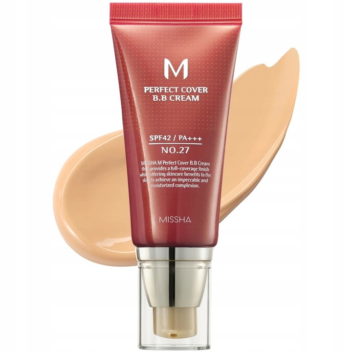 Krem BB Missha do Twarzy Honey Beige No 27 Chroni Nawilża SPF 42 PA+++ 50ml