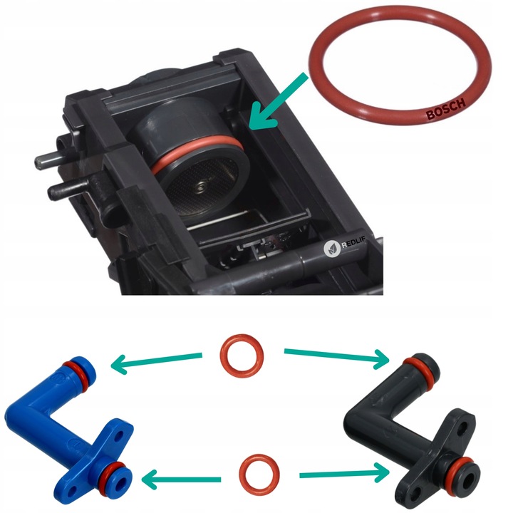 Zestaw uszczelki smar ekspres Siemens EQ5 EQ6 EQ7