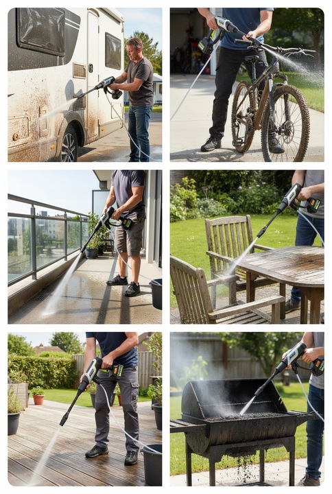 Myjka Ciśnieniowa Akumulatorowa elektryczna ALUMINIOWA pompa toolme