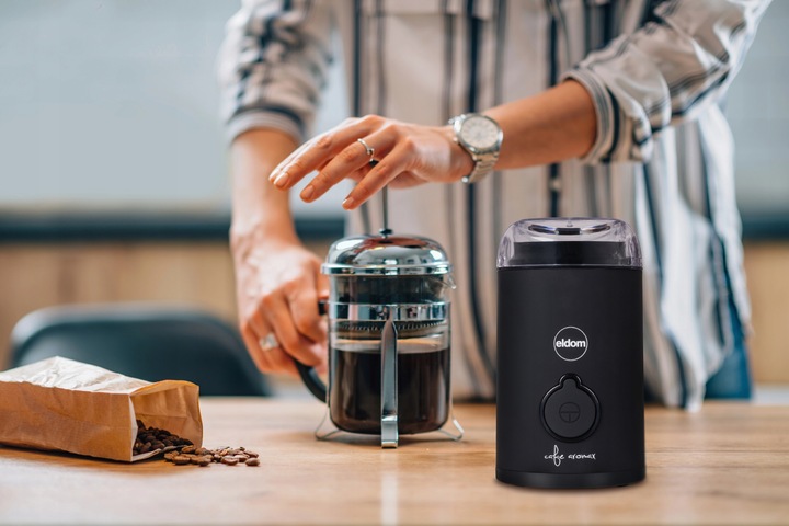 Elektryczny młynek do kawy MK90C beano Eldom czarny matowy 60g