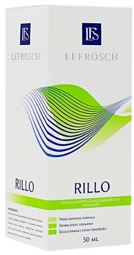 LEFROSCH RILLO antyperspirant w kulce przeciw nadmiernej potliwości 50 ml