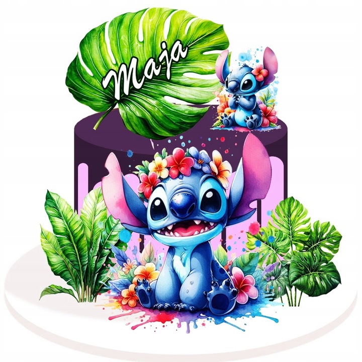 Wydruk CUKROWY jadalny masa cukrowa LILO I STICH STITCH STICZ zestaw