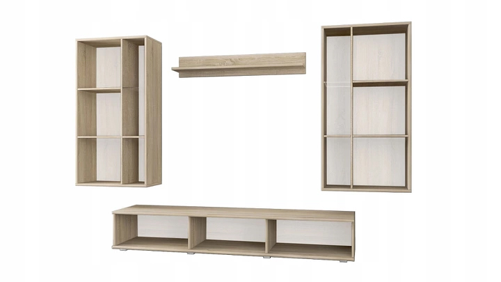 Meblościanka CUBE biały mat meble pokojowe