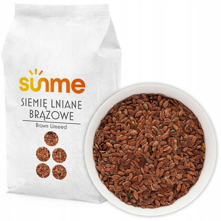 SIEMIĘ LNIANE 5kg Brązowe Naturalne Czyste Ziarno Kraj POLSKA jakość