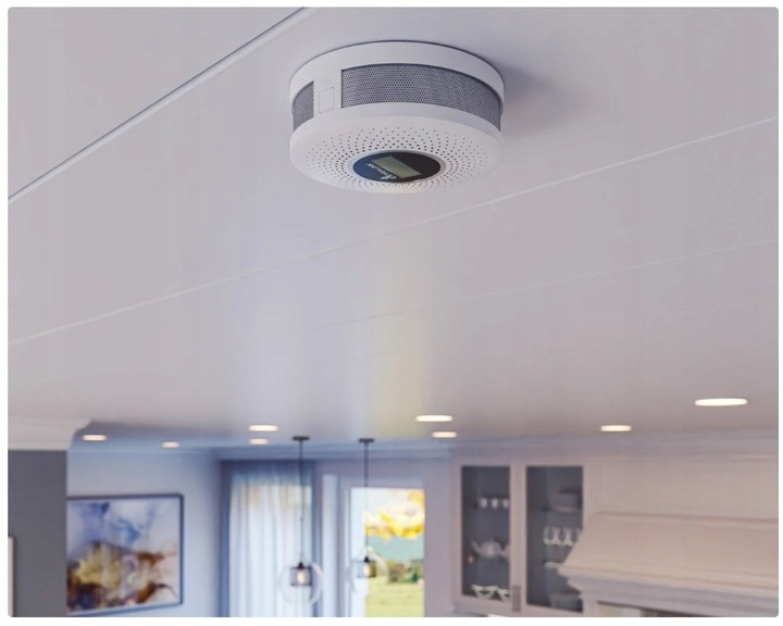 Czujnik Czadu i Dymu Detektor Tlenku Węgla Certyfikowany