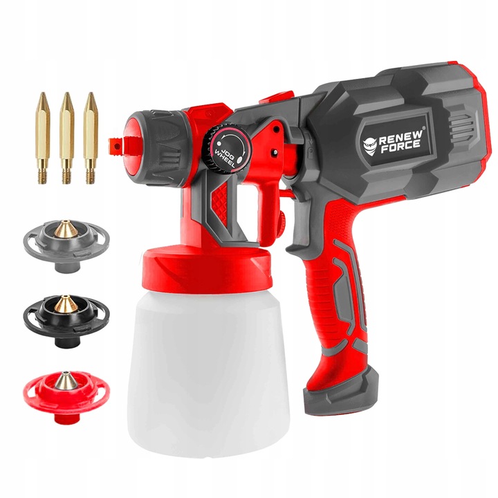 Pistolet Do Malowania Ścian Elektryczny Agregat Malarski 3 Dysze 70DIN