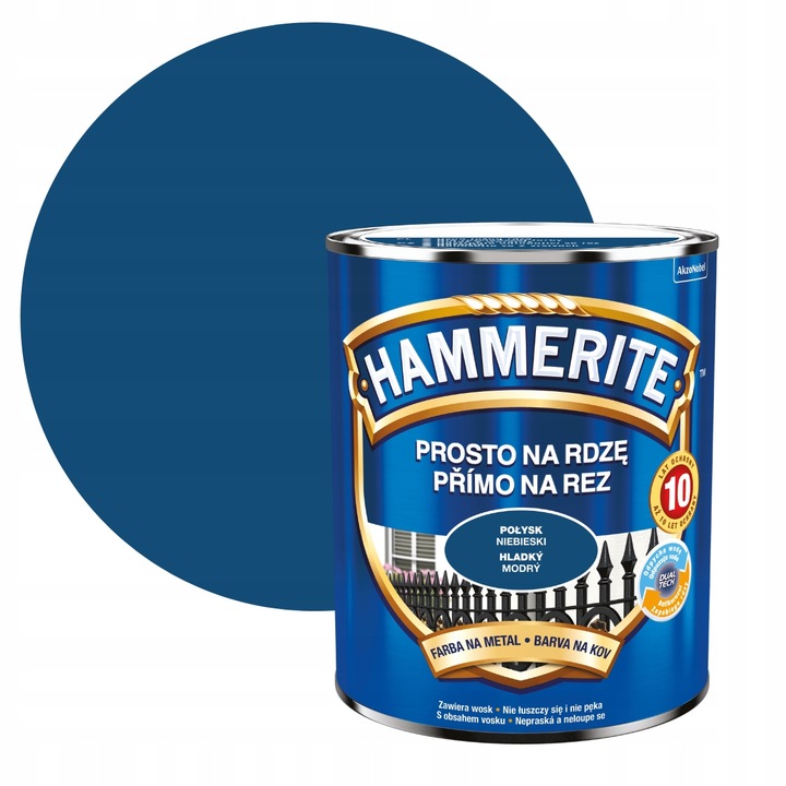 HAMMERITE NA RDZĘ 0,7L NIEBIESKI POŁYSK